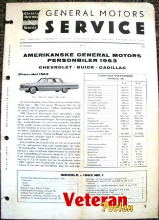 GM Serviceblad 1963. 